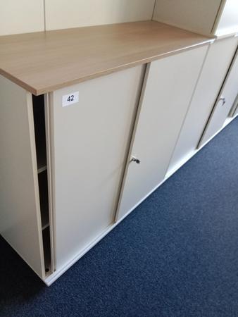 BENE Aktenschrank, 3 Ordnerh�hen, Ma�e B 120 x T 44 x H 113 cm