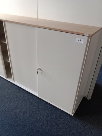 BENE Aktenschrank, 3 Ordnerh�hen, Ma�e B 120 x T 44 x H 113 cm