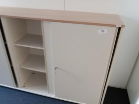 BENE Aktenschrank, 3 Ordnerh�hen, Ma�e B 120 x T 44 x H 113 cm
