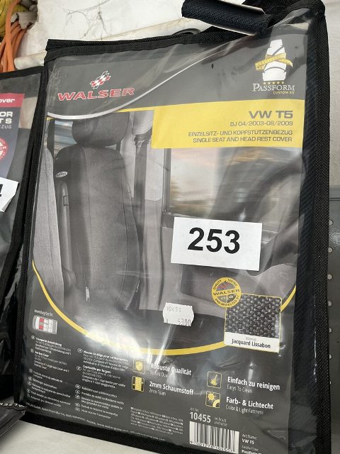 Walser VW T5 Einzelsitz u. Kopfst&uuml;tzenbezug