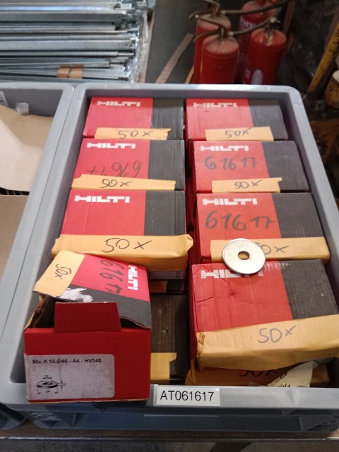 ca. 800 Stk. Hilti Beilagsscheiben