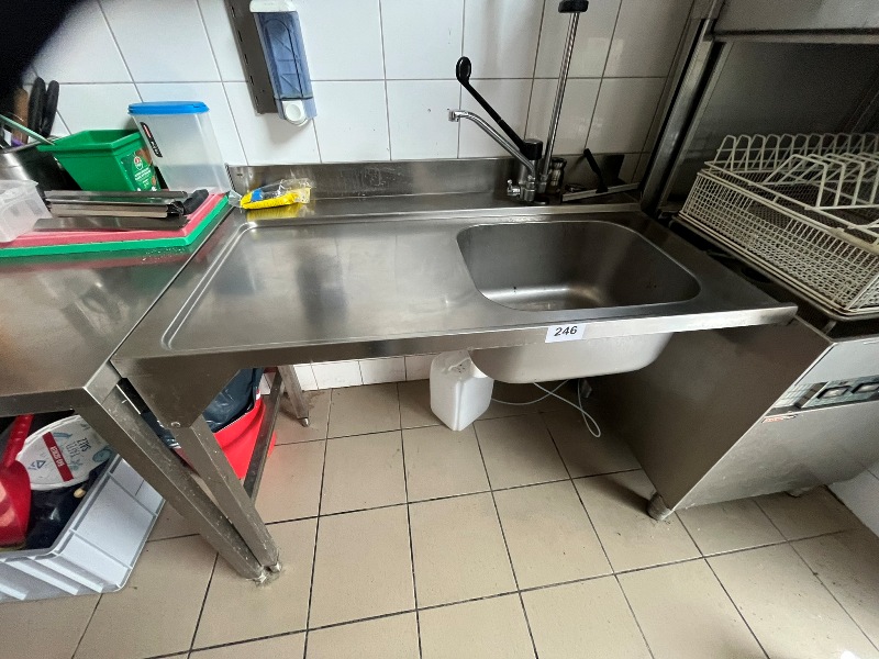 Edelstahl Zulauf-