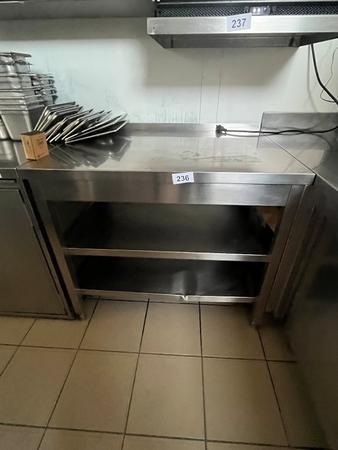 Edelstahl Arbeitstisch ca. 100/70 cm