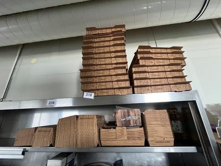 komplette Verpackungsmaterial f�r Pizza usw.