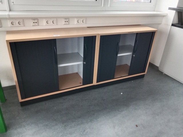 2teilige Aktenschrank-Kombination je 100 x 43 x 85 cm, Gesamtl&auml;nge: 200 cm