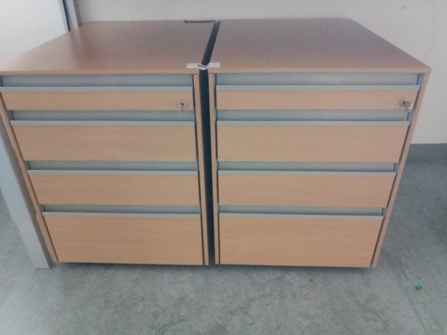 2 Stk. Hali Rollcontainer, ca. 43 x 60 x 55 cm