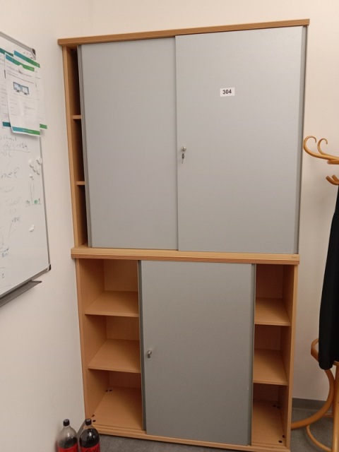 Aktenschrank-Kombination B 120, H ca. 220 cm, 6 Ordnerh&ouml;hen