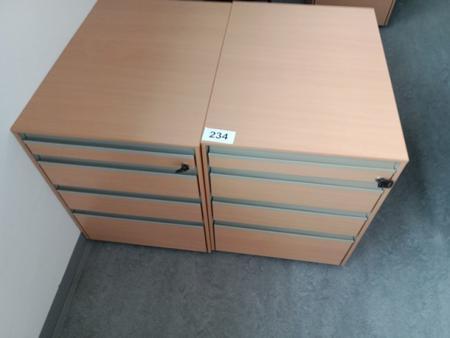 2 Stk. Hali Rollcontainer, ca. 43 x 60 x 55 cm 2 Stk. Hali Rollcontainer, ca. 43 x 60 x 55 cm