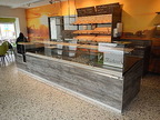 Thekenanlage - ART Line III, Tiefe ca. 1000 mm, Zwischenetage Vario 8, Beleuchtung: Slim Light CS LED, Front Dekor, L 4485, T 1100 mm, H 1250,Modulbauweise, 3teilig ausgeführt inkl. Kühlung, siehe beiliegende Rechnung Fa. ichinger, inkl. Kassentisch, sieh Thekenanlage - ART Line III, Tiefe ca. 1000 mm, Zwischenetage Vario 8, Beleuchtung: Slim Light CS LED, Front Dekor, L 4485, T 1100 mm, H 1250,Modulbauweise, 3teilig ausgeführt inkl. Kühlung, siehe beiliegende Rechnung Fa. ichinger, inkl. Kassentisch, sieh