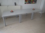 3 Stk. Beistell-Sozialraumtische ca. je 100 x 100 grau 3 Stk. Beistell-Sozialraumtische ca. je 100 x 100 grau