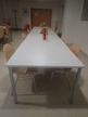 5 Stk. Beistell-Sozialraumtische ca. je 100 x 100 grau 5 Stk. Beistell-Sozialraumtische ca. je 100 x 100 grau