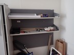 Schiebetürschrank ca.120x78 cm mit Pinnwand 2 Ordnerhöhen Schiebetürschrank ca.120x78 cm mit Pinnwand 2 Ordnerhöhen