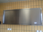 Edelstahl Schiebetürschrank ca. 160 x 40 x 65 cm Edelstahl Schiebetürschrank ca. 160 x 40 x 65 cm