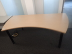 BENE Schreibtisch geschwungen ca. 200 x 80 x 100 cm BENE Schreibtisch geschwungen ca. 200 x 80 x 100 cm